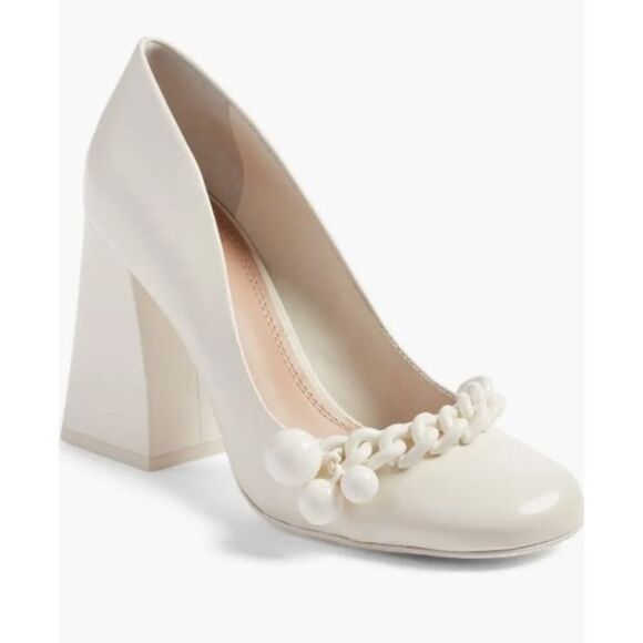 NWT Tory Burch Addison High Block Heel Pumps Sz. 5.5 - Picture 1 of 10